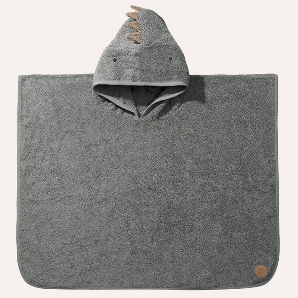 BADPONCHO «DINO»|1 - 4 JAAR | 52 X 63 CM| GROEN