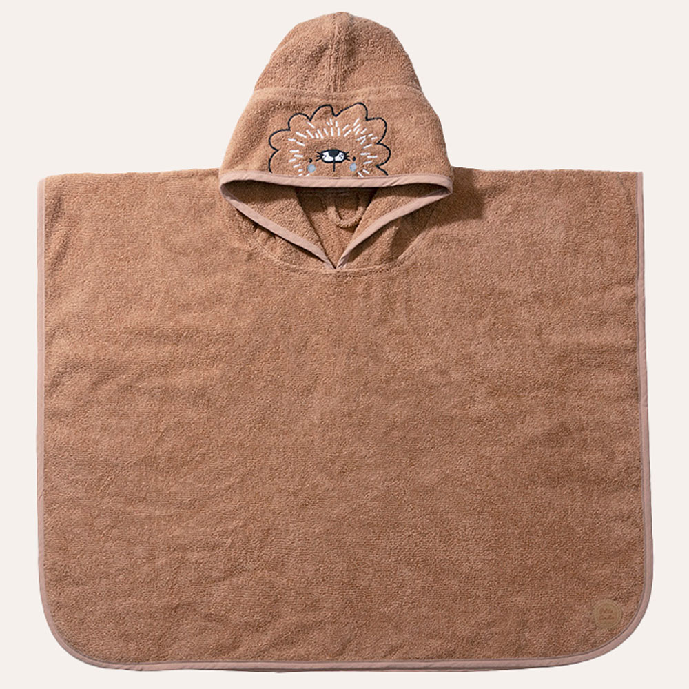 BADPONCHO «LEO»|1 - 4 JAAR | 52 X 63 CM | CARAMEL