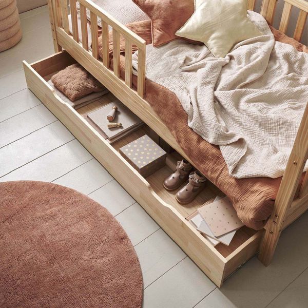 Bedlade voor kinderbed 160x80 cm van hout in naturel van Petite Amélie