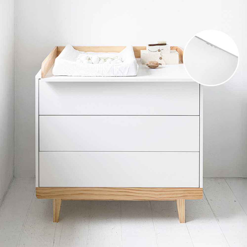 Commode voor Baby Wit «Cerise»