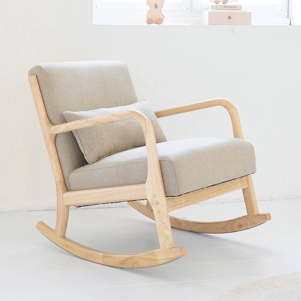 grillen toekomst Precies Comfortabele schommelstoel voor babykamer | Beige| Petite Amélie